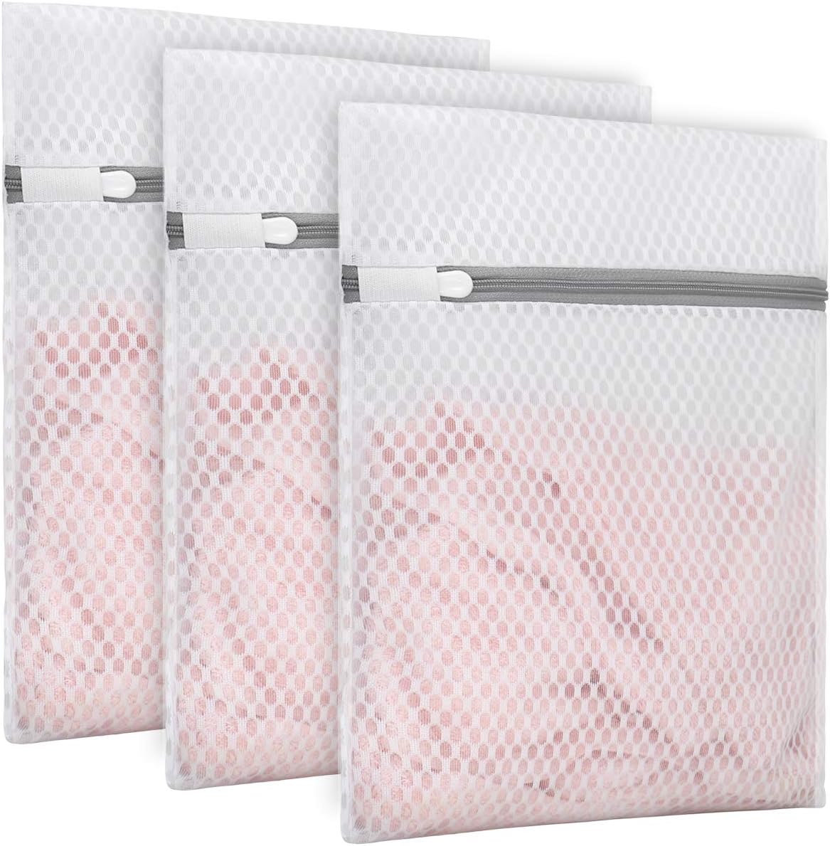 Muchfun Honeycomb Mesh Laundry Bags - Durable 3-Pack for Delicates | 9 x 12 Inches