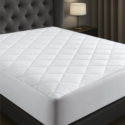 Niagara Cotton Mattress Pad Queen 60x80 - Non Noisy Cooling Breathable Ultra Plush Absorbent Protector Extra Deep Fits 20 Inches Deep Mattress