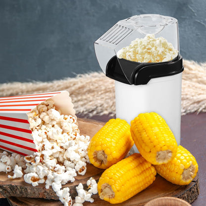 OUNONA Electric Hot Air Popcorn Maker - Compact 10-Inch Home Machine for Quick Snacks & Movie Nights