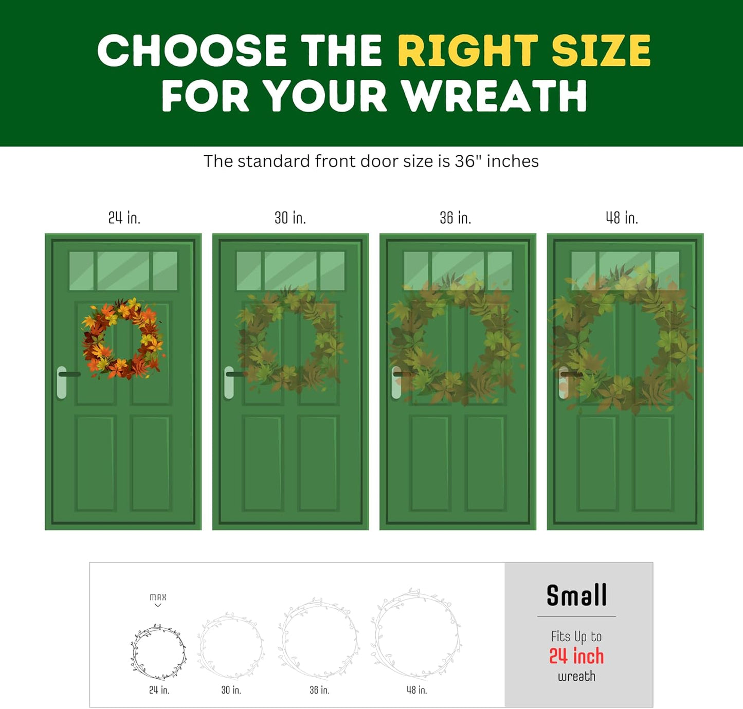 ProPik Christmas Wreath Storage Bag - 24" Clear Waterproof Container with Handles | 2-Pack