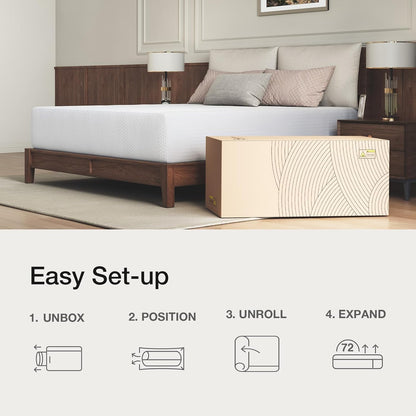 Novilla 14-Inch Twin Memory Foam Mattress - Cooling Gel Foam for Pressure Relief & Comfort