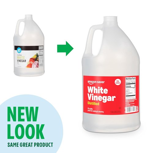 Amazon Saver Distilled White Vinegar - Versatile Cooking & Cleaning Solution | 128 Fl Oz