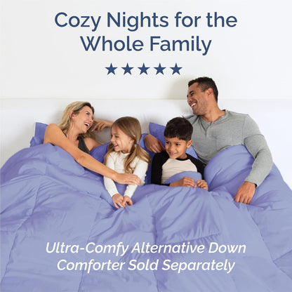Split King Size 5-Piece Sheet Set | Comfy Breathable Cooling Bed Sheets - Luxury Lavender Bedding with Deep Pockets