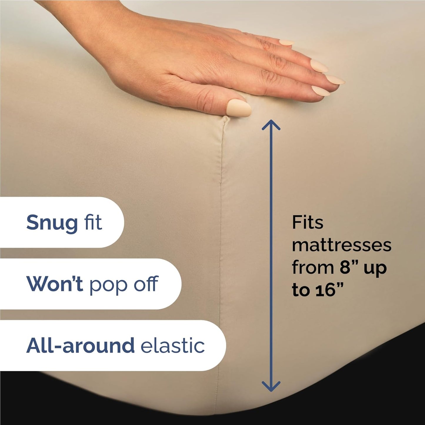 Skiennix Full Size 4-Piece Sheet Set - Comfy, Breathable & Cooling Bed Sheets - Ultra-Soft, Deep Pockets, Wrinkle-Free - Oeko-Tex Certified - Cream