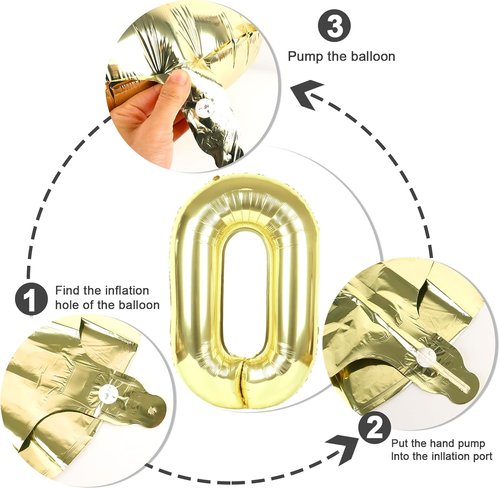 Light Gold 40-Inch Large Number 4 Balloon by [Brand Name] | Perfect for Birthdays & Graduations