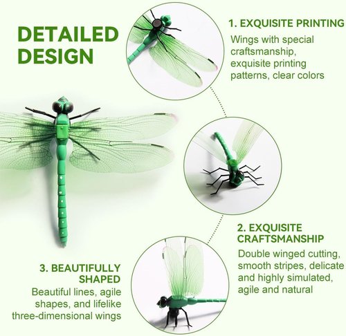 Dragonfly Hat Clip - Stylish Bug Repellent Accessory for Garden Decor