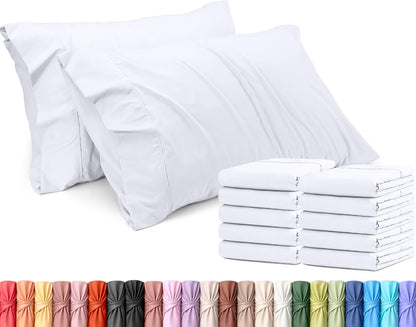 Utopia Bedding King Pillow Cases - 12 Pack Soft Brushed Microfiber | Fade & Shrinkage Resistant 20x40 Inches (White)