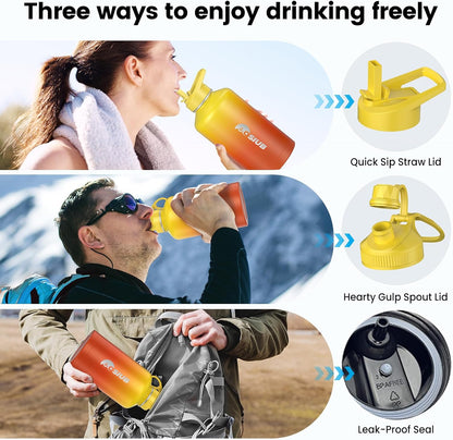 Simple Modern Insulated Water Bottle - 32 oz Triple Wall Vacuum Stainless Steel | Leak Proof & BPA-Free, Sunset Color