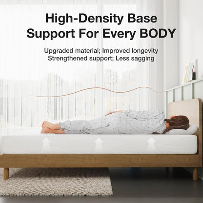 Novilla King Size Gel Memory Foam Mattress - 6 Inch Cooling Comfort Foam for Pressure Relief | CertiPUR-US Certified