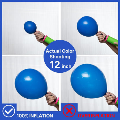 PartyWoo Royal Blue Balloons - 140-Piece Arch Kit for Baby Shower & Graduation | Various Sizes 5-12 Inch