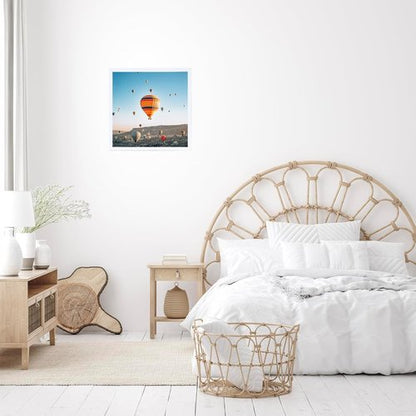 JCJMY 12x12 Inch Picture Frame - Versatile Wall Hanging for Horizontal & Vertical Displays | Shatter-Resistant Plexiglass, White