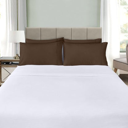 Utopia Bedding King Pillow Cases - 4 Pack - Envelope Closure - Soft Brushed Microfiber Fabric - Shrinkage and Fade Resistant Pillow Covers King Size 20 X 40 Inches (King, Brown)