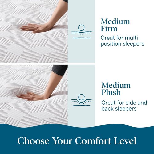 Lucid 8 Inch Memory Foam Mattress - Medium Firm - Bamboo Charcoal & Cooling Gel - Twin Size