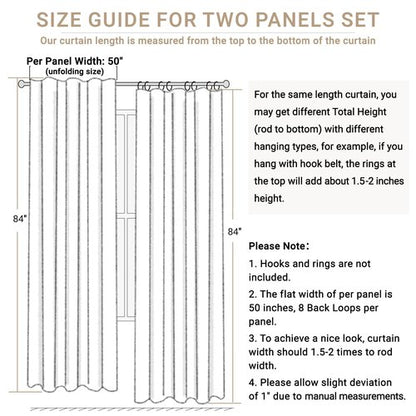100% Blackout Shield Linen Blackout Curtains for Bedroom 120 Inches Long, Back Tab/Rod Pocket Living Room Drapes, Thermal Insulated Blackout Curtains 2 Panels Set, 50" W x 120" L, Beach Sand
