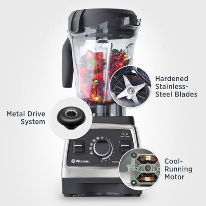 Vitamix Professional Series 750 Blender - 64 oz. Low-Profile Container, Self-Cleaning, Black