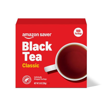 Amazon Saver, Classic Black Tea, 8 Oz, 100 Ct