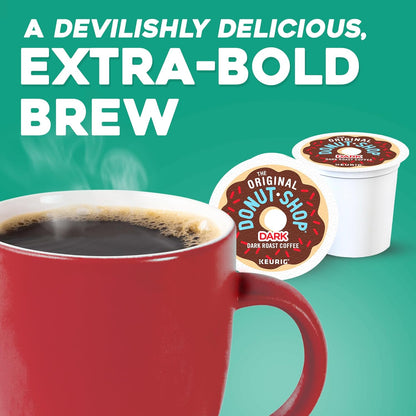 Original Donut Shop Dark Roast Coffee K-Cup Pods - 60 Count (6 Packs of 10) | Single-Serve Convenience