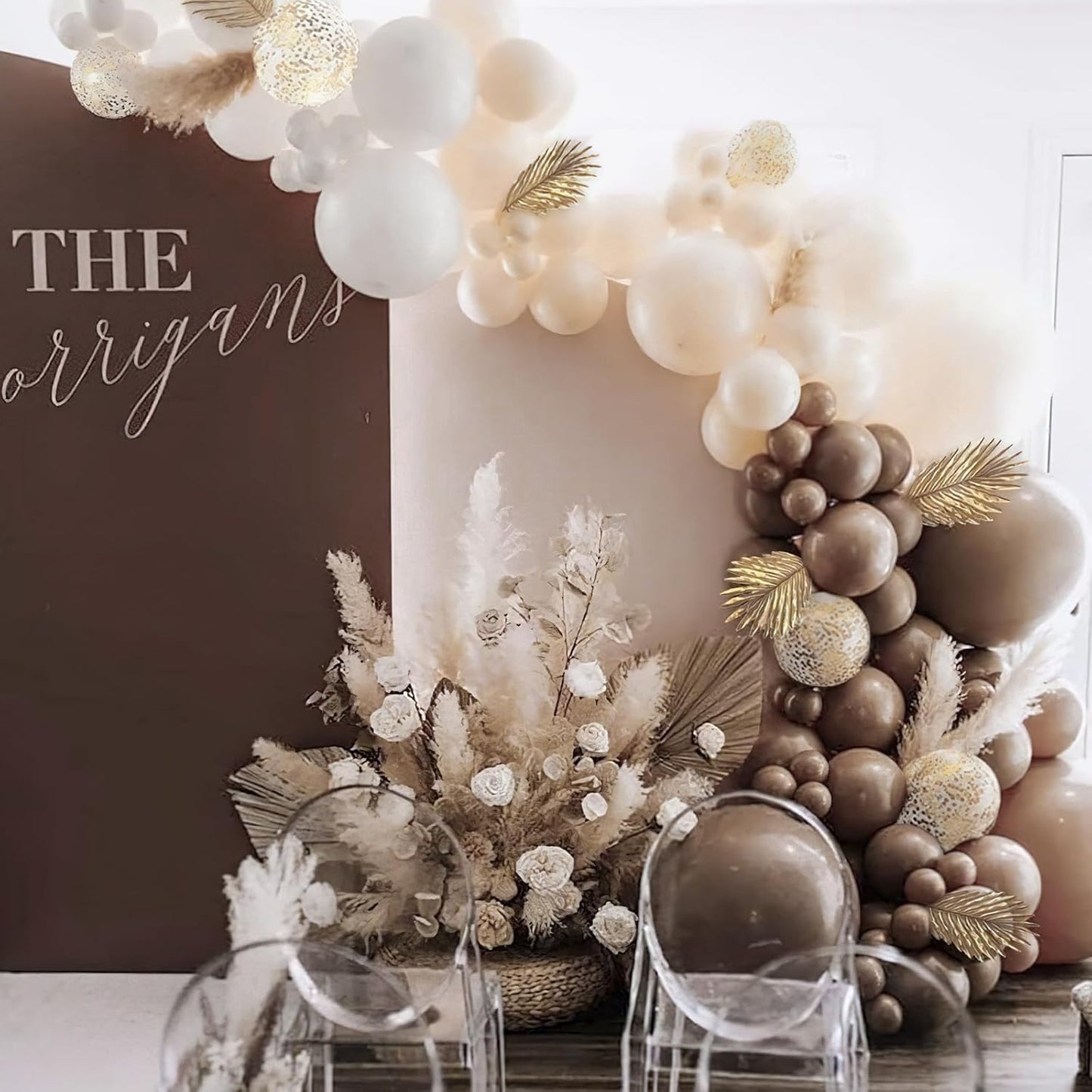 PartyWoo Dark Brown Balloons - 100pcs 12 Inch Boho Coffee Latex Helium Balloons for Fall Celebrations