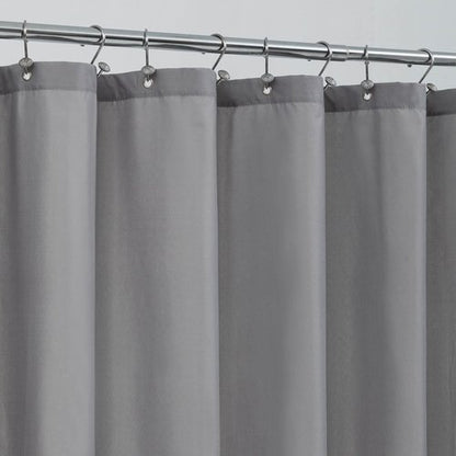 ALYVIA SPRING Long Fabric Shower Curtain Liner Waterproof - 72" x 78", Soft & Lightweight Long Shower Curtain with 3 Magnets, Machine Washable - 72x78, Grey