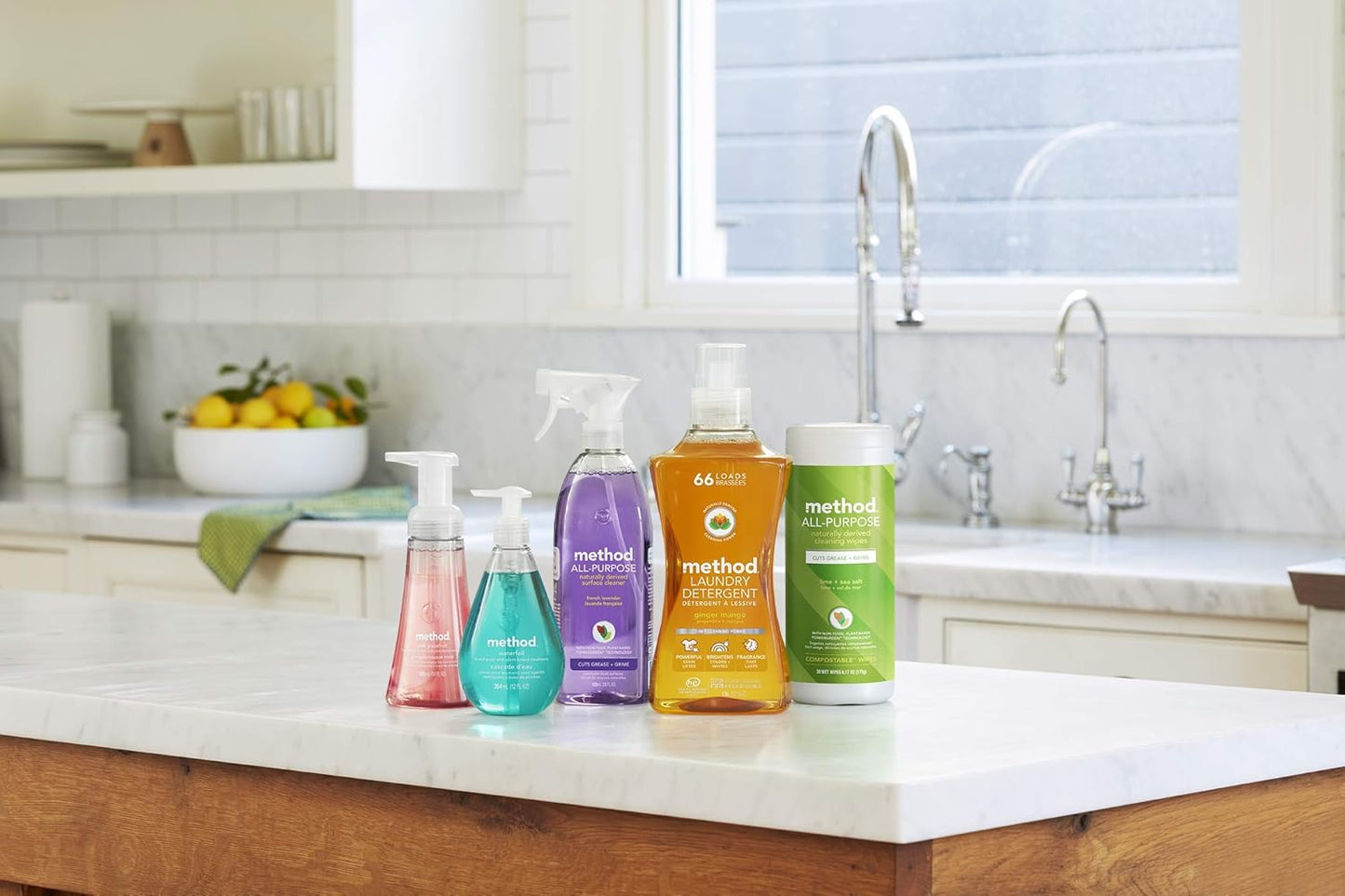 Method All-Purpose Cleaner - Pink Grapefruit Scent | Ideal for Counters, Tiles & Stone - 28 oz Spray Bottle