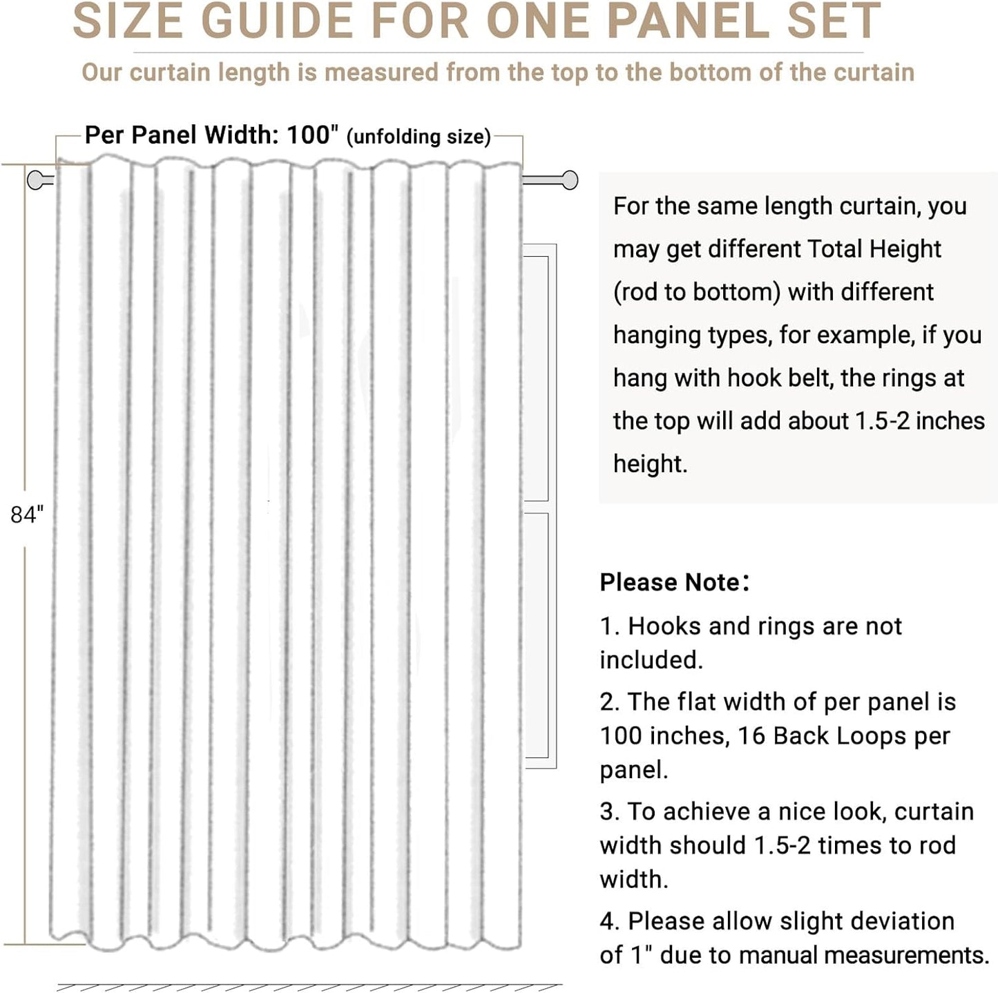 Skiennix 100% Blackout Linen Curtains - Thermal Insulated Drapes for Bedroom | 90" Long, Blush Pink