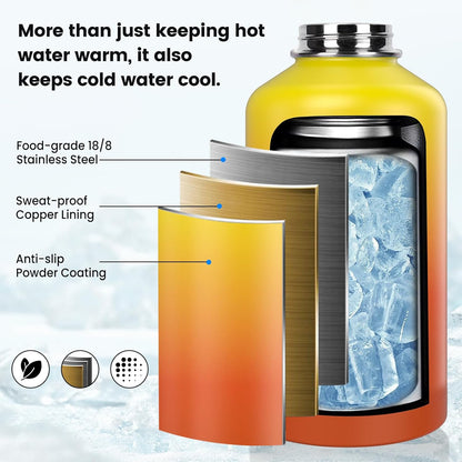 Simple Modern Insulated Water Bottle - 32 oz Triple Wall Vacuum Stainless Steel | Leak Proof & BPA-Free, Sunset Color