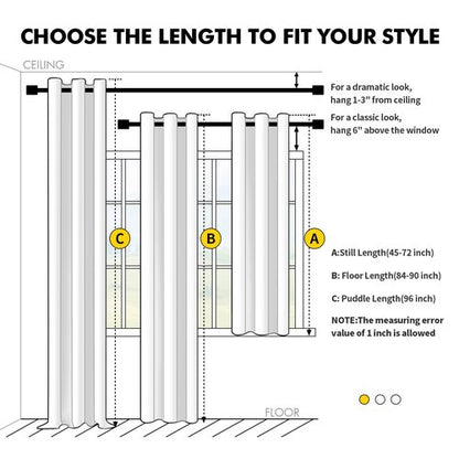 MIULEE Cobblestone Blackout Curtains for Bedroom Living Room 72 Inches Long 2 Panels, Thermal Insulated Room Darkening Drapes Solid Grommet Noise Reduction Light Blocking Window Treatments 40x72 inch