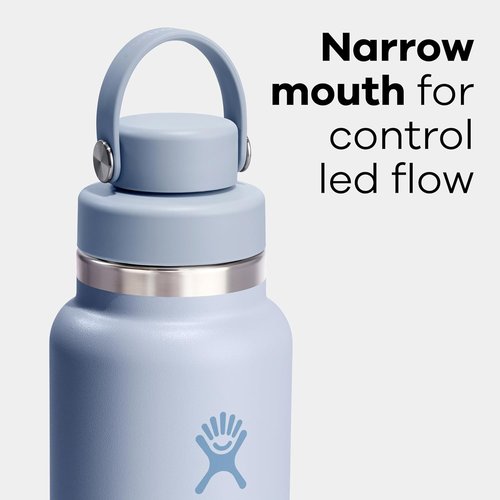 Hydro Flask Water Bottle - Insulated Stainless Steel with Wide Mouth Flex Chug Lid | 24 Oz Trillium Pink