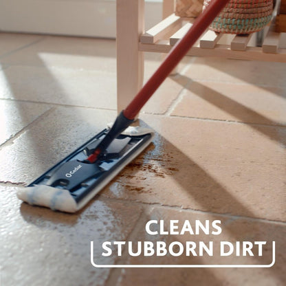 O-Cedar H2prO Flat Mop System - Quick Cleaning Tool with Machine Washable Microfiber Pad | Safe for Wood, Vinyl, Tile