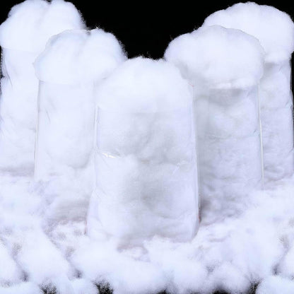 Shappy Christmas Fake Snow | 52.91 Ounce Fluffy White Cloud Fiber for Indoor Decor