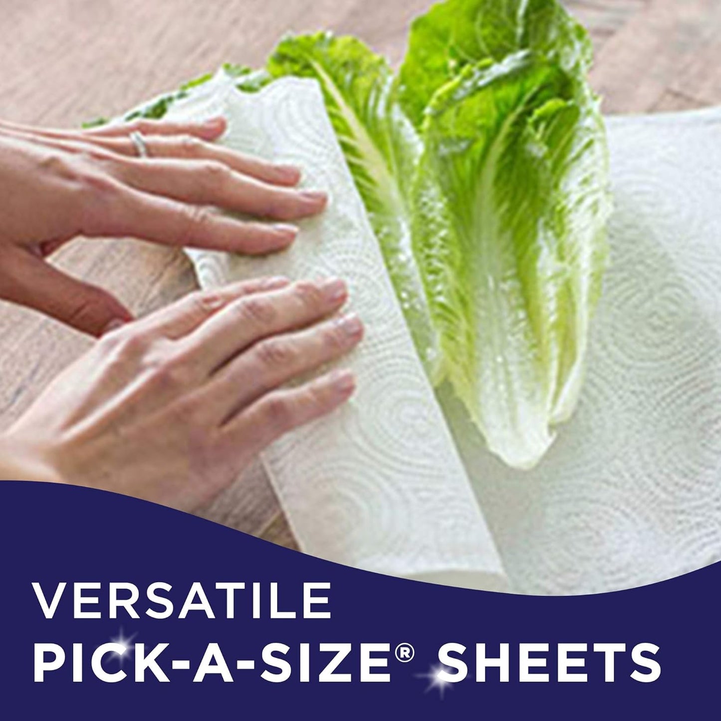 Sparkle Paper Towels - Pick-A-Size, 2 Rolls = 4 Regular Rolls | Everyday Value Pack of 24 Rolls