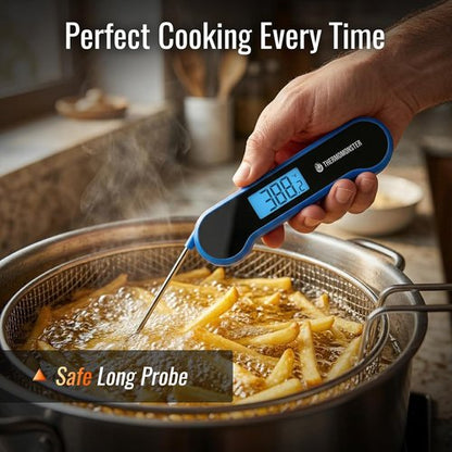 Instant Read Meat Thermometer - Skiennix Digital Cooking Thermometer with ±0.5℉ Precision | Blue