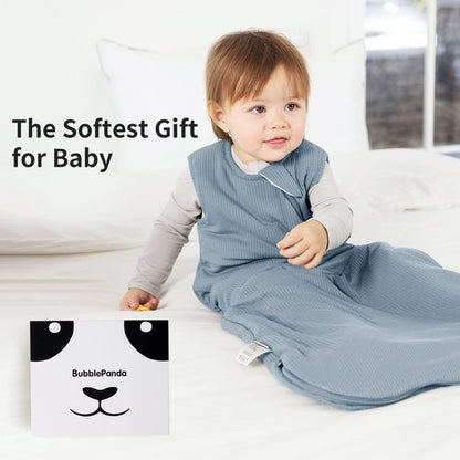 BubblePanda Rayon Made from Bamboo Sleep Sack 6-12 Months Supersoft Toddler Sleep Sack 1.0 Tog Breathable Baby Wearable Blanket with 2-Way Zipper Unisex Sleeping Bag for Babies