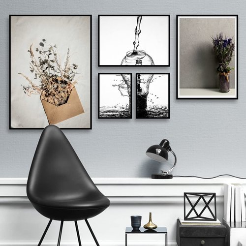 OMAIGAR 8.5x11 Picture Frame for 8.5by11 Poster Photo Canvas Certificate Black High Transparent Photo Frame Wall Desktop Horizontal Vertical 8.5 x 11