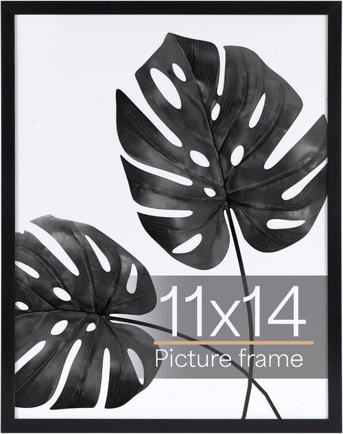 Giftgarden 11x14 Picture Frame - Elegant Black Thin Frame for Wall or Tabletop Display