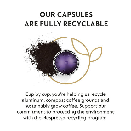 Nespresso Altissio Espresso Capsules - Medium Roast Coffee Pods | 50 Count, Perfect for 1.35oz Brews