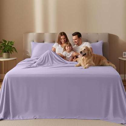 Utopia Bedding Twin XL Sheet Set - Soft Microfiber 3-Piece Bed Sheets in Lavender | Oeko-Tex Certified