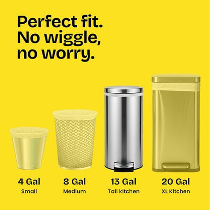 Glad ForceFlex Tall Kitchen Trash Bags - 13 Gallon Capacity, Pine-Sol Original Scent, 110 Count