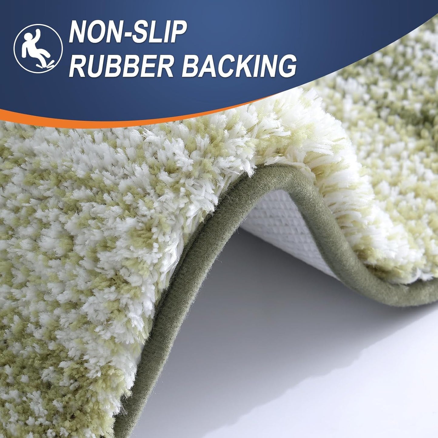 OLANLY Bathroom Rugs - Extra Soft Microfiber Mat | Quick-Dry, Machine Washable, 36x24, Dark Green