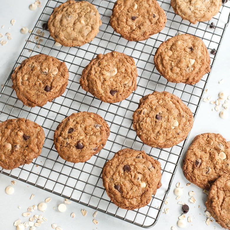 Nordic Ware Half Sheet Pan - Oven Safe Grid Design for Even Baking | Natural Finish