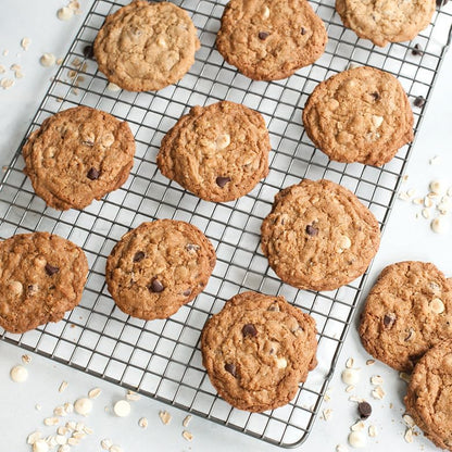 Nordic Ware Half Sheet Pan - Oven Safe Grid Design for Even Baking | Natural Finish