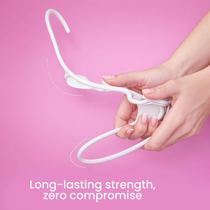 Utopia Home - Durable Plastic Hangers 50 Pack - Space-Saving Closet Organizers | Ideal for Apartments & Dorms (White)