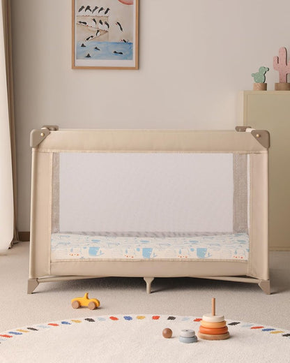 Yoofoss Baby Pack and Play Sheets 2 Pack for Boys and Girls - 38x26 Mini Crib Sheets Fitted Neutral Compatible with Graco Pack n Play Mattress,Ultra Soft Breathable Microfiber Underwater World