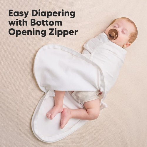 KeaBabies Organic Crib Sheets & Baby Swaddle Sleep Sacks - 2-Pack Fitted Sheets & 3-Pack Zipper Swaddles