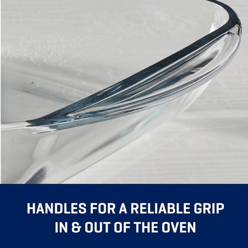Glass 9" x 13" Baking Dish - Durable 3 Quart Oven Safe Cookware for Perfect Baking