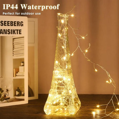 Fairy Lights 10 Feet - 200 LEDs Waterproof String Lights with Remote | 8 Lighting Modes for Bedroom & Wedding, Warm White