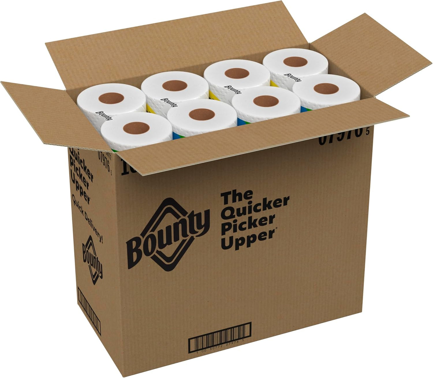 Bounty Paper Towels - Quick Size, White, 16 Family Rolls Equivalent to 40 Regular Rolls