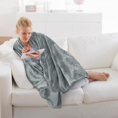 Utopia Bedding Fleece Blanket - Luxury Soft Microfiber Throw in Ash Grey | Anti-Static, 50x60 Inch