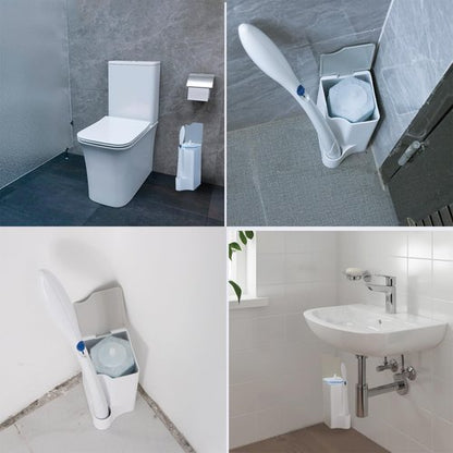 Holder for Clorox Toilet Wand, Compatible with Clorox Toilet Wand Holder only, White & Gray