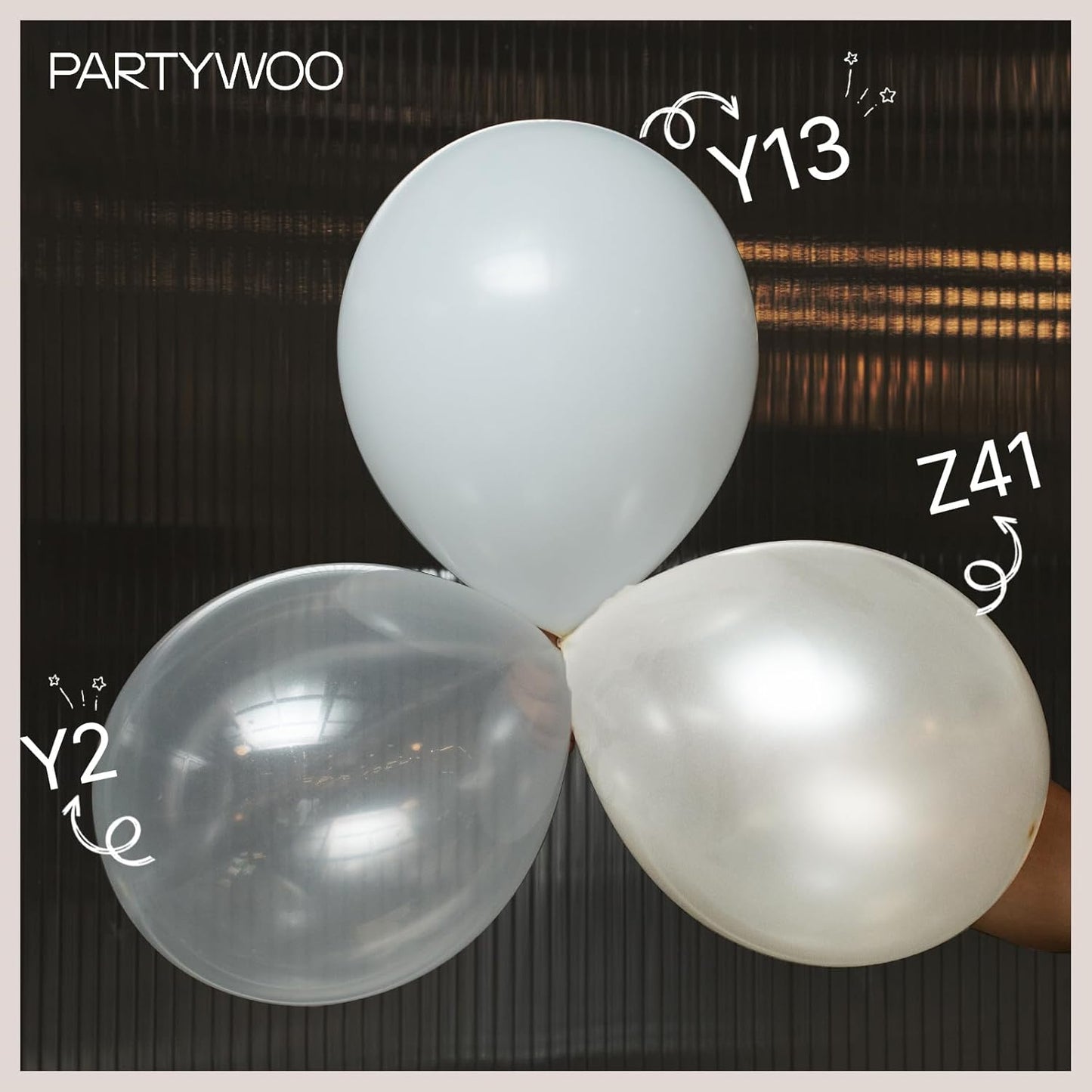 PartyWoo Clear Balloons - 120-Piece Transparent Balloon Arch Kit for Weddings, Graduations & Parties | 18", 12", 10", 5" Sizes